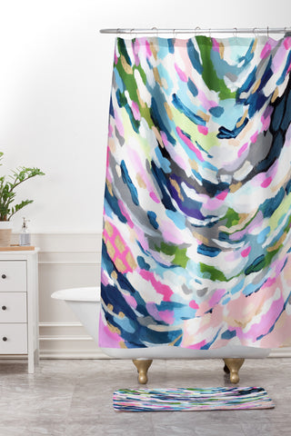 Laura Fedorowicz Id Paint You Brighter Shower Curtain And Mat