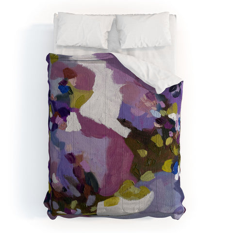 Laura Fedorowicz In the Wind Abstract Comforter