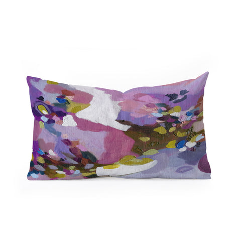 Laura Fedorowicz In the Wind Abstract Oblong Throw Pillow
