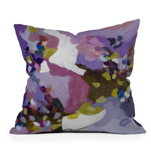 Laura Fedorowicz In the Wind Abstract Outdoor Throw Pillow