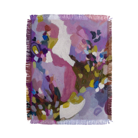 Laura Fedorowicz In the Wind Abstract Throw Blanket