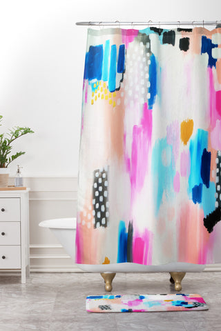 Laura Fedorowicz Its Wild and Free Shower Curtain And Mat