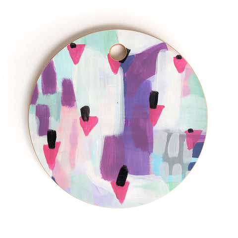 Laura Fedorowicz Just Gems Abstract Cutting Board Round