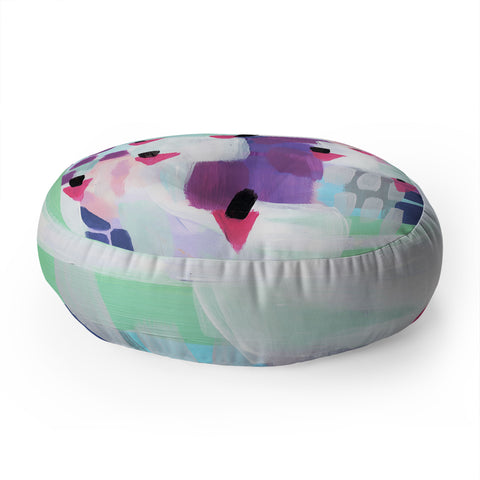 Laura Fedorowicz Just Gems Abstract Floor Pillow Round