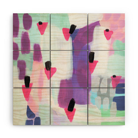 Laura Fedorowicz Just Gems Abstract Wood Wall Mural