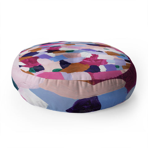 Laura Fedorowicz Lavender Martini Floor Pillow Round
