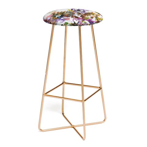 Laura Fedorowicz Lotus Flower Abstract One Bar Stool