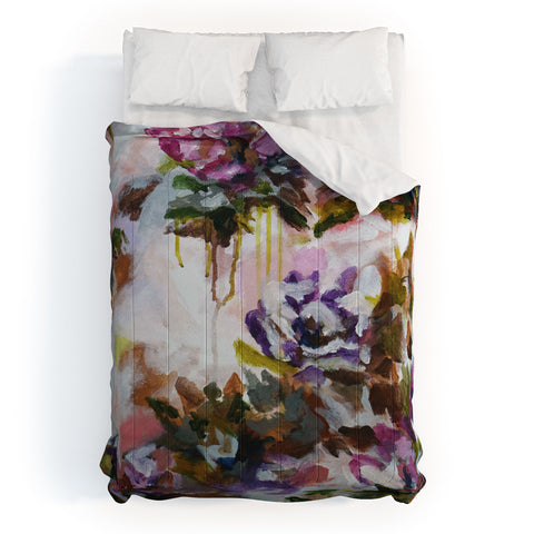 Laura Fedorowicz Lotus Flower Abstract One Comforter