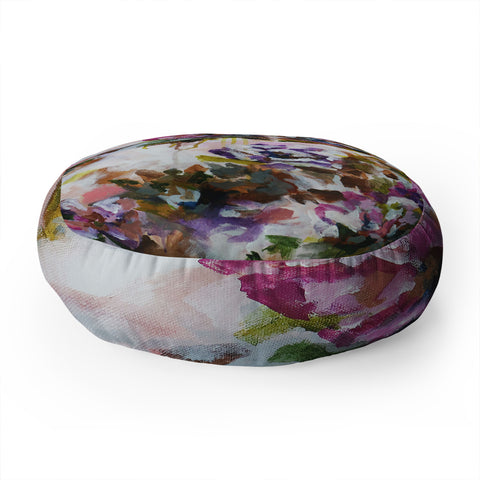 Laura Fedorowicz Lotus Flower Abstract One Floor Pillow Round