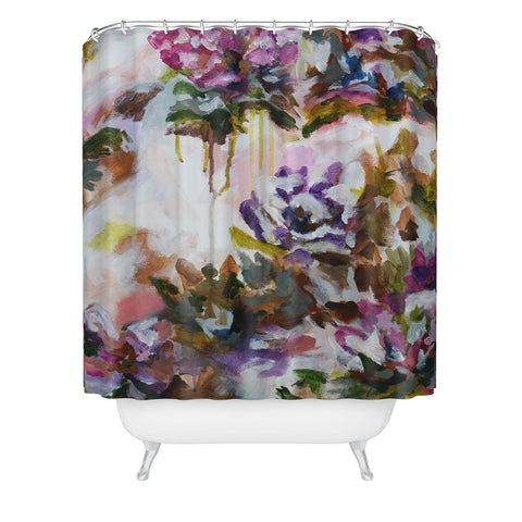 Laura Fedorowicz Lotus Flower Abstract One Shower Curtain
