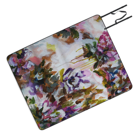 Laura Fedorowicz Lotus Flower Abstract One Picnic Blanket