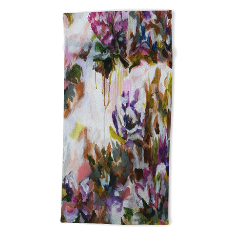 Laura Fedorowicz Lotus Flower Abstract One Beach Towel