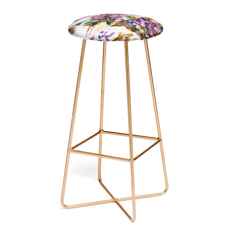 Laura Fedorowicz Lotus Flower Abstract Two Bar Stool