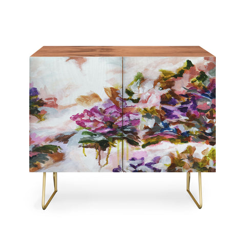 Laura Fedorowicz Lotus Flower Abstract Two Credenza