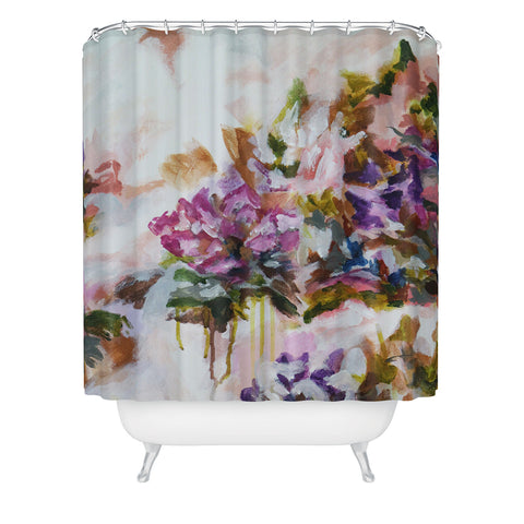 Laura Fedorowicz Lotus Flower Abstract Two Shower Curtain