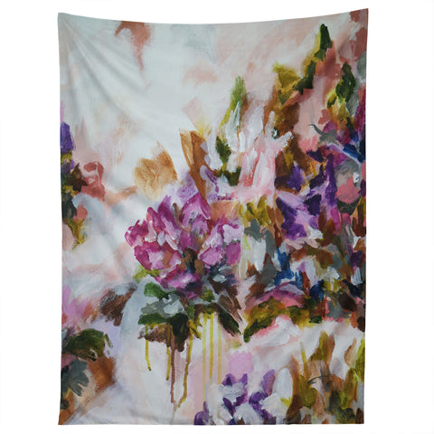 Laura Fedorowicz Lotus Flower Abstract Two Tapestry