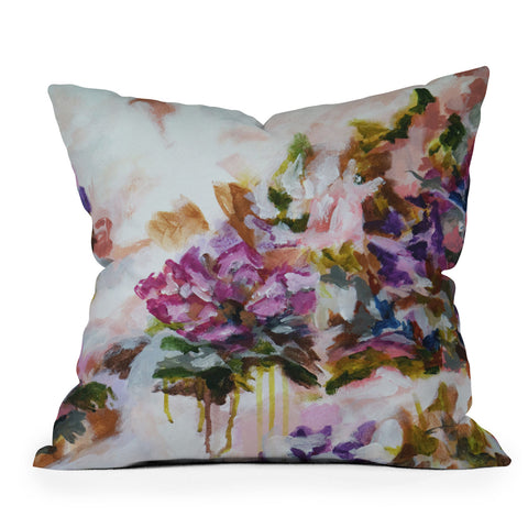 Laura Fedorowicz Lotus Flower Abstract Two Throw Pillow