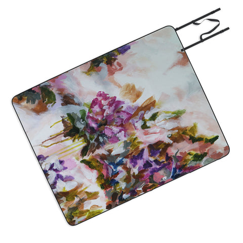 Laura Fedorowicz Lotus Flower Abstract Two Picnic Blanket