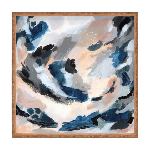 Laura Fedorowicz Parchment Abstract One Square Tray