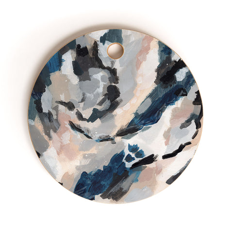 Laura Fedorowicz Parchment Abstract Three Cutting Board Round