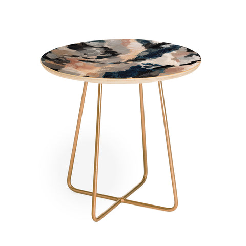 Laura Fedorowicz Parchment Abstract Three Round Side Table