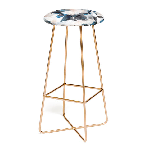Laura Fedorowicz Parchment Abstract Two Bar Stool