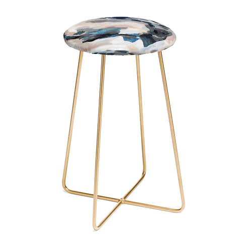 Laura Fedorowicz Parchment Abstract Two Counter Stool