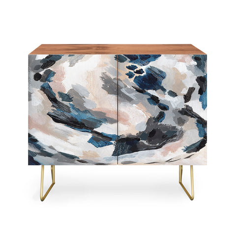 Laura Fedorowicz Parchment Abstract Two Credenza