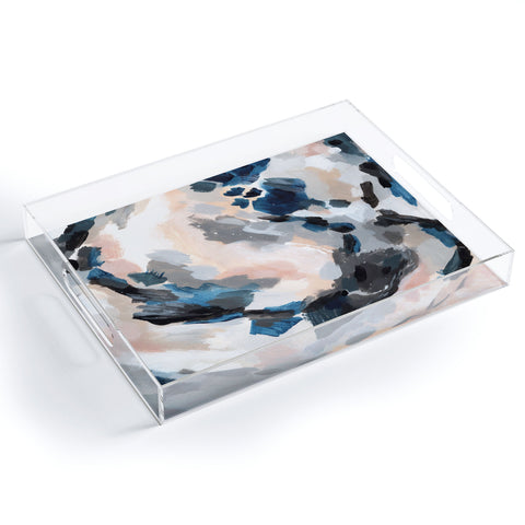 Laura Fedorowicz Parchment Abstract Two Acrylic Tray