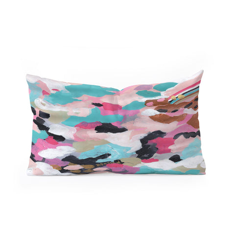 Laura Fedorowicz Pastel Dream Abstract Oblong Throw Pillow