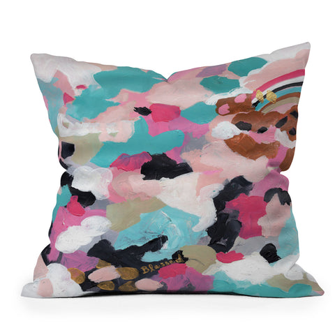 Laura Fedorowicz Pastel Dream Abstract Throw Pillow