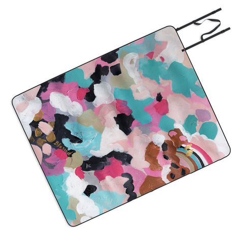 Laura Fedorowicz Pastel Dream Abstract Picnic Blanket
