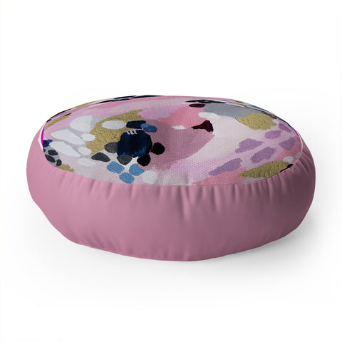 Laura Fedorowicz Pink Cloud Floor Pillow Round