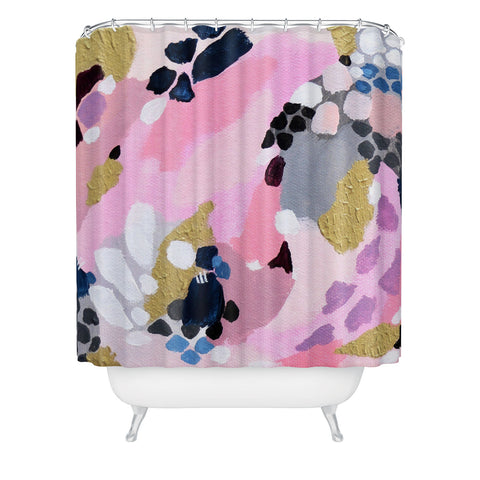 Laura Fedorowicz Pink Cloud Shower Curtain