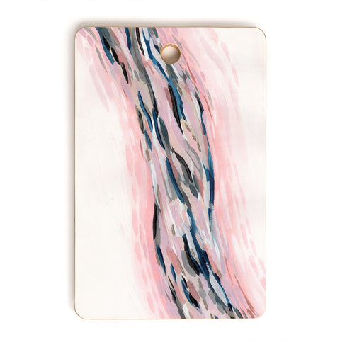 Laura Fedorowicz Pink Flutter Cutting Board Rectangle