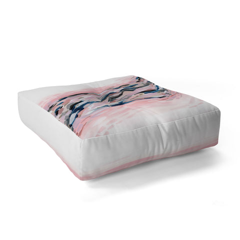 Laura Fedorowicz Pink Flutter Floor Pillow Square