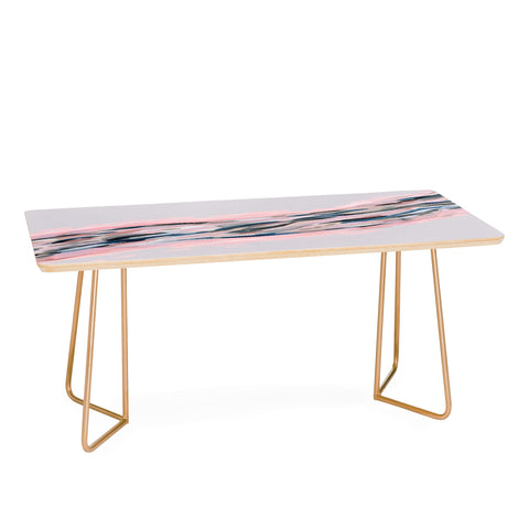 Laura Fedorowicz Pink Flutter on Grey Coffee Table