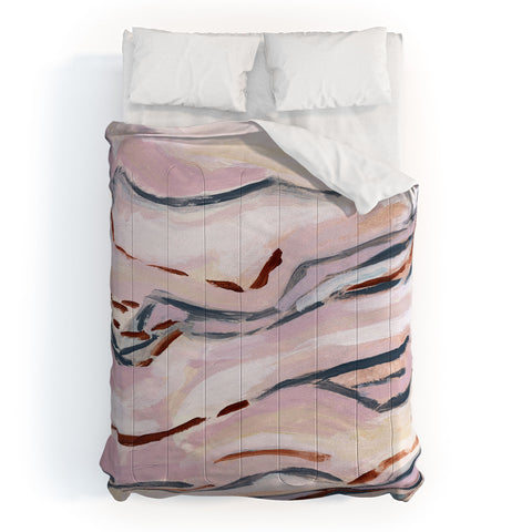 Laura Fedorowicz Pink Path Comforter