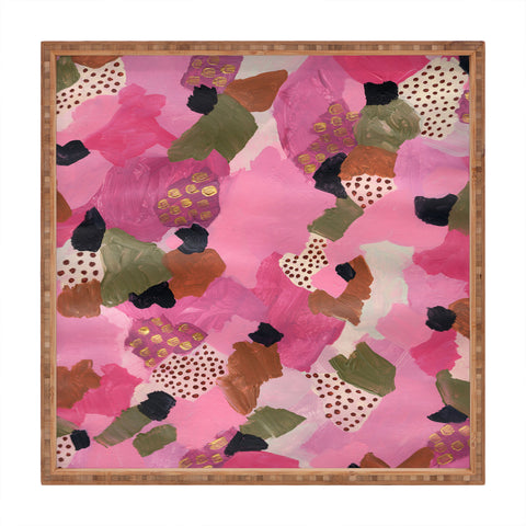 Laura Fedorowicz Pretty in Pink Square Tray