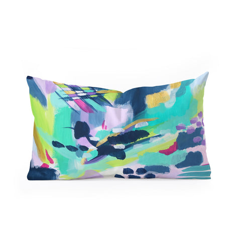 Laura Fedorowicz Puddle Jump Oblong Throw Pillow