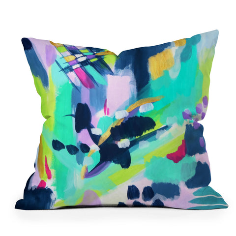Laura Fedorowicz Puddle Jump Throw Pillow