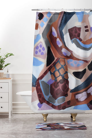 Laura Fedorowicz Reassured Shower Curtain And Mat