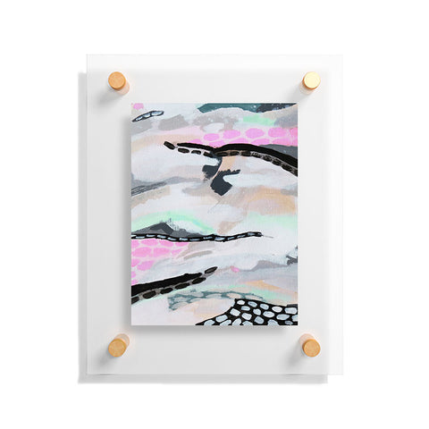 Laura Fedorowicz Rolling Abstract Lilac and Mint Floating Acrylic Print