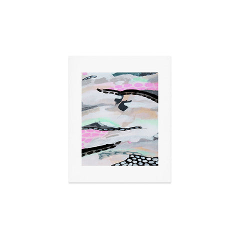 Laura Fedorowicz Rolling Abstract Lilac and Mint Art Print