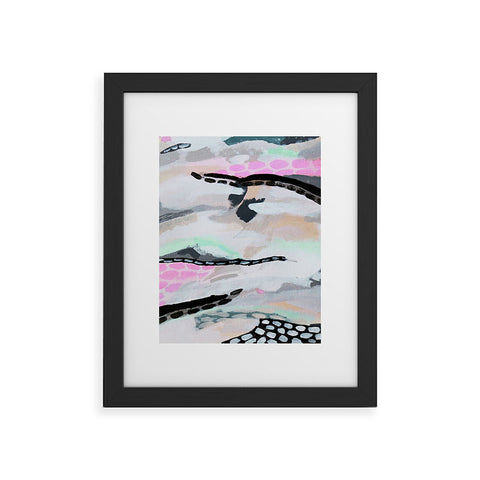 Laura Fedorowicz Rolling Abstract Lilac and Mint Framed Art Print