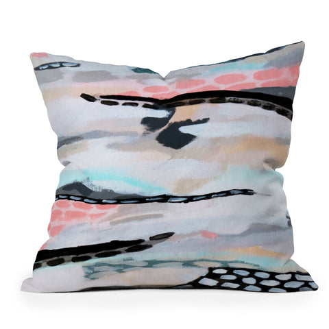 Laura Fedorowicz Rolling Abstract Throw Pillow