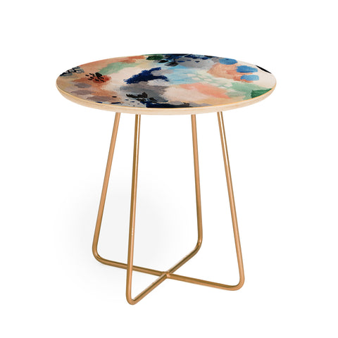 Laura Fedorowicz Seasons Abstract Round Side Table