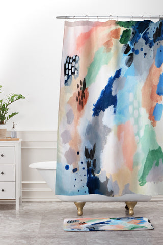 Laura Fedorowicz Seasons Abstract Shower Curtain And Mat