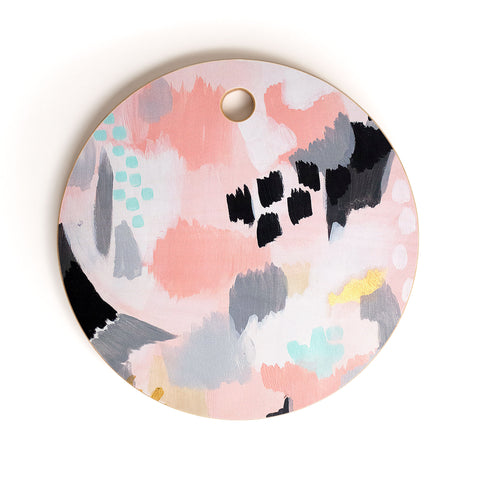 Laura Fedorowicz Serenity Abstract Cutting Board Round