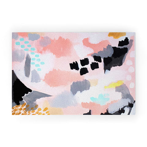 Laura Fedorowicz Serenity Abstract Welcome Mat